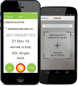 JustRide Inspect Handheld app showing on smartphones