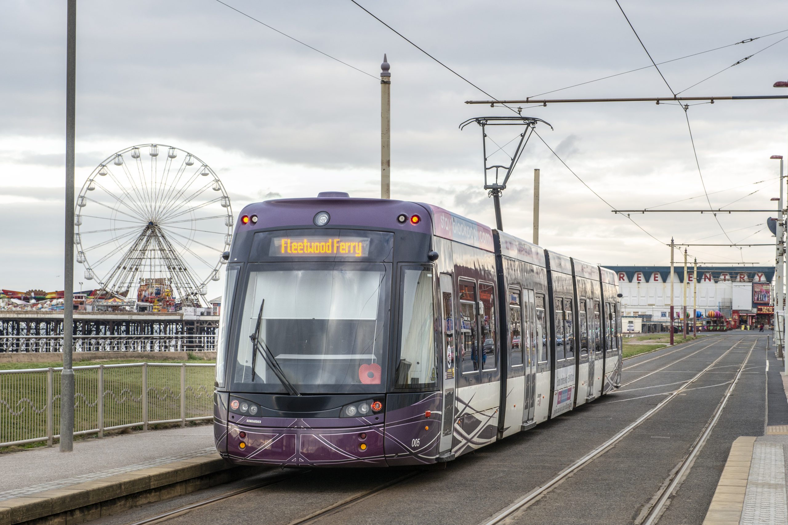 Blackpool Transport's Electric Tram to Fleetwood Ferry