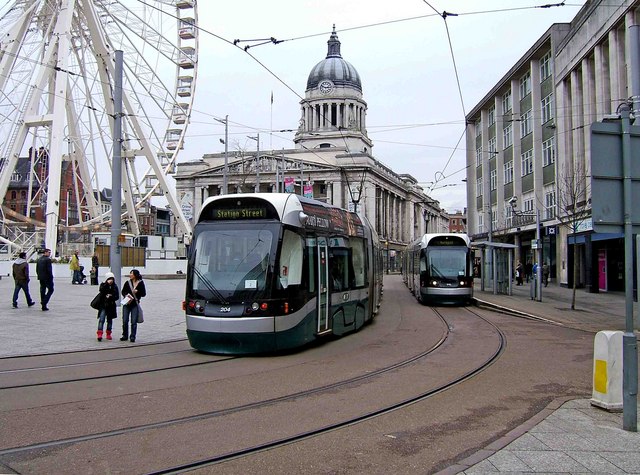 Old Market Square in Nottingham