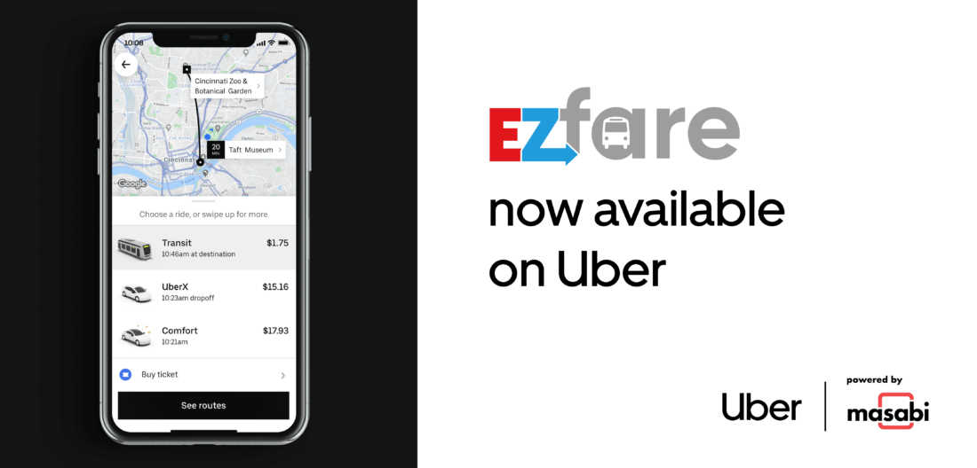 EZfare now in Uber by Masabi