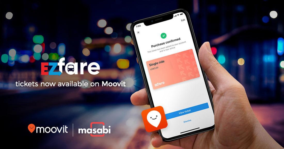 EZfare Moovit and Masabi