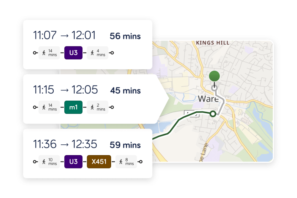 Journey Planner - product feature - efficient and timely
