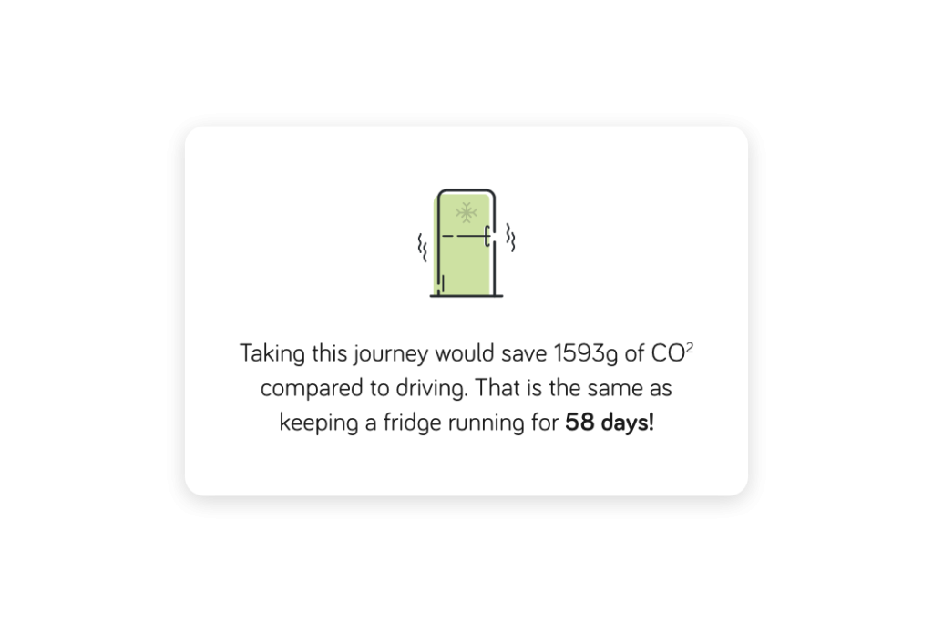 Journey Planner - product feature - first and best choice