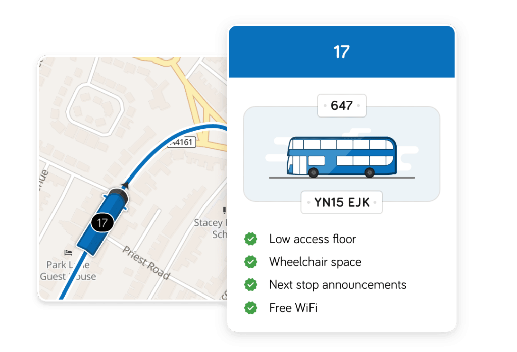 Product shot of real time vehicle features