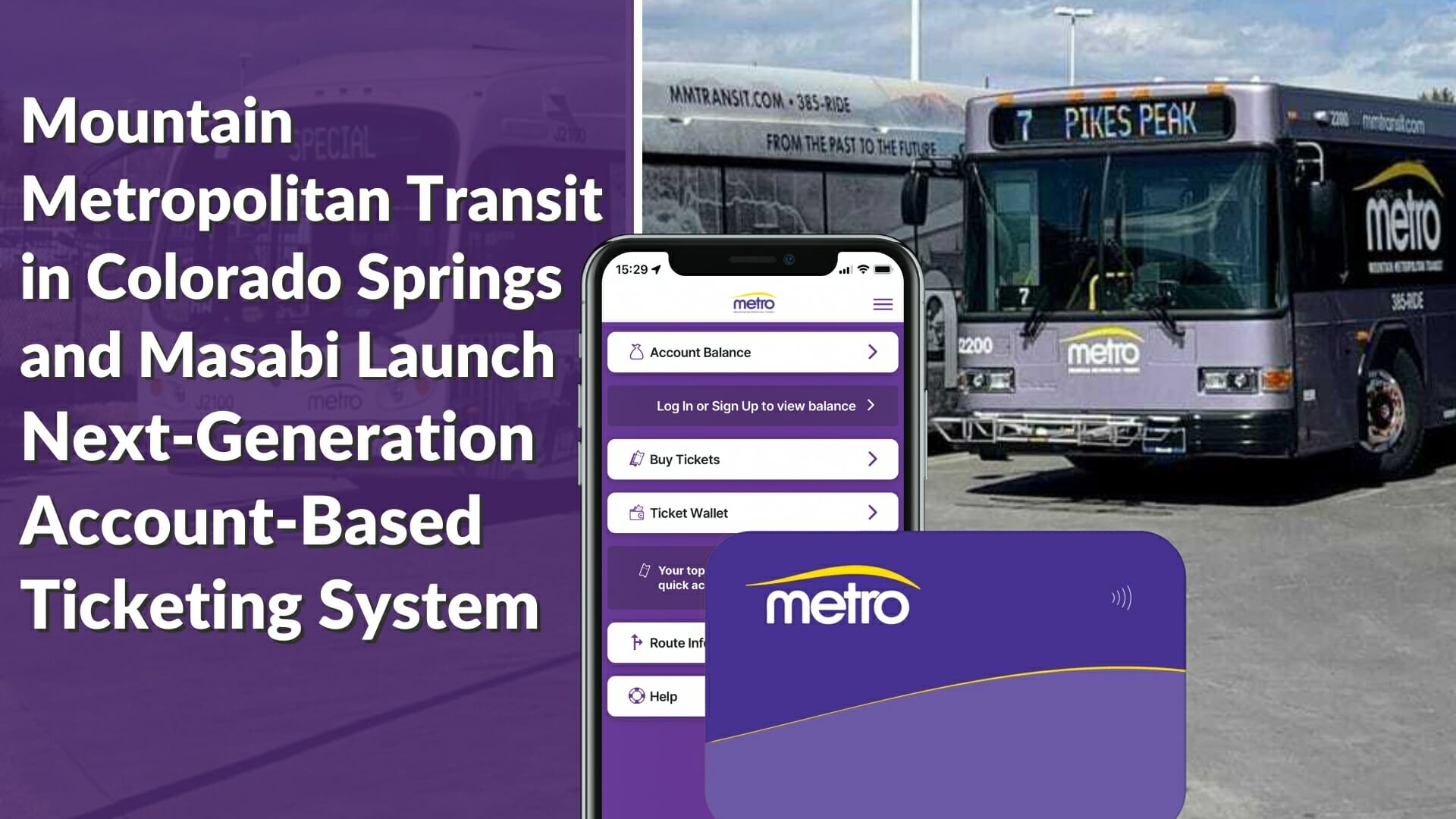 Mountain Metropolitan Transit in Colorado Springs and Masabi Launch Next-Generation Account-Based Ticketing System