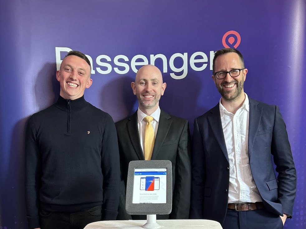 Chris Desborough, Customer Success Manager (Passenger), Ben Wakerley, Managing Director (Warrington’s Own Buses), Tom Quay, CEO (Passenger)